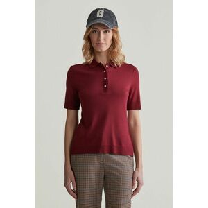 PÓLÓ GANT REG SEAMLESS SS POLO PLUMPED RED kép