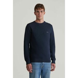 PULÓVER GANT COTTON PIQUE C-NECK EVENING BLUE kép