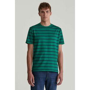 PÓLÓ GANT STRIPED SS TSHIRT DEEP FOREST GREEN kép