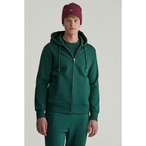 MELEGÍTŐ FELSŐ GANT REG TONAL SHIELD FULL ZIP HOODIE TARTAN GREEN kép