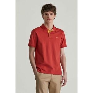 PÓLÓ GANT REG CONTRAST PIQUE SS POLO IRON RED kép