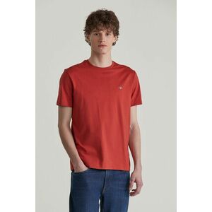 PÓLÓ GANT REG SHIELD SS T-SHIRT IRON RED kép