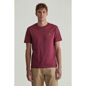 PÓLÓ GANT REG SHIELD SS T-SHIRT WINE RED kép