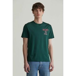 PÓLÓ GANT CREST GRAPHIC TSHIRT TARTAN GREEN kép