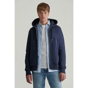 MELEGÍTŐ FELSŐ GANT EMBOSSED FULL-ZIP HOODIE EVENING BLUE kép