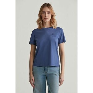 PÓLÓ GANT REG TONAL SHIELD SS T-SHIRT DUSTY NAVY kép