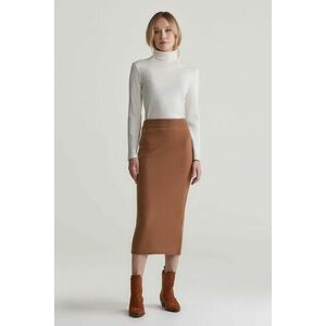 SZOKNYA GANT WOOL KNIT SKIRT CACAO kép