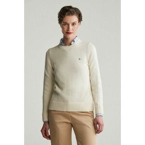 PULÓVER GANT CLASSIC COTTON C-NECK CREAM kép