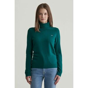 GARBÓ GANT EXTRAFINE LAMBSWOOL ROLLNECK DEEP FOREST kép