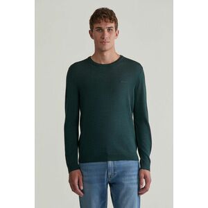 PULÓVER GANT EXTRAFINE MERINO WOOL C-NECK TARTAN GREEN kép