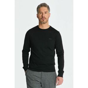 PÓLÓ GANT SLIM MERC JERSEY LS T-SHIRT BLACK kép