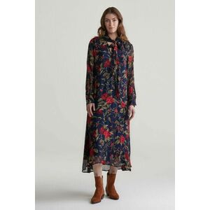 RUHA GANT REG ROSE PRINT BOW DRESS CLASSIC BLUE kép