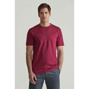 PÓLÓ GANT REG TONAL SHIELD SS T-SHIRT RICH WINE kép