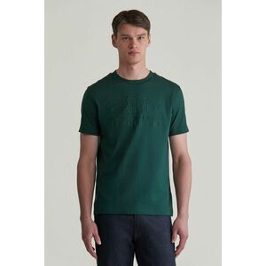 PÓLÓ GANT REG TONAL SHIELD SS T-SHIRT TARTAN GREEN kép