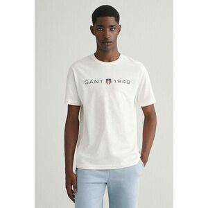 PÓLÓ GANT PRINTED GRAPHIC SS T-SHIRT EGGSHELL kép