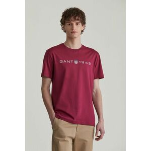 PÓLÓ GANT PRINTED GRAPHIC SS T-SHIRT RICH WINE kép