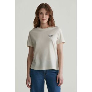 PÓLÓ GANT REG SMALL GRAPHIC SS T-SHIRT CREAM kép