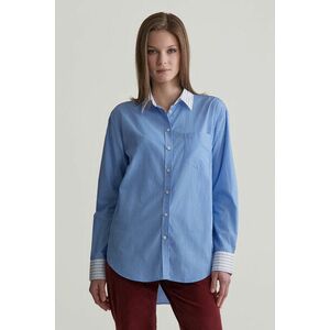 ING GANT REL PATCHWORK POPLIN SHIRT CLEAR SKY kép