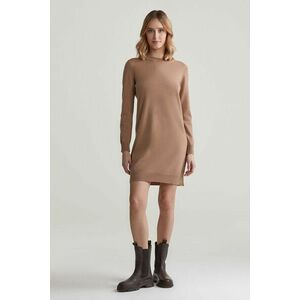 RUHA GANT SUPERFINE LAMBSWOOL DRESS CARAMEL BEIGE kép