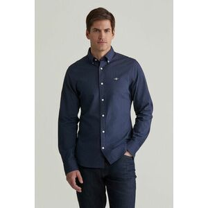 ING GANT SLIM MICRO PRINT SHIRT EVENING BLUE kép