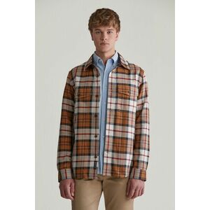 ING GANT HERRINGBONE CHECK OVERSHIRT WARM EARTH kép