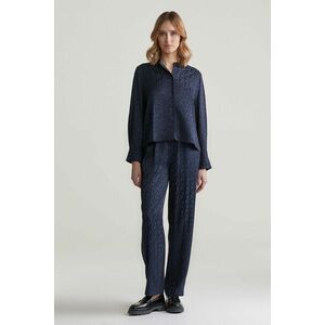 NADRÁG GANT REL MONOGRAM JACQUARD PULL ON PANT EVENING BLUE kép