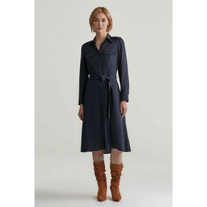 RUHA GANT REG POCKET SHIRT DRESS EVENING BLUE kép