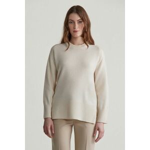 PULÓVER GANT HERRINGBONE DETAIL C-NECK CREAM kép