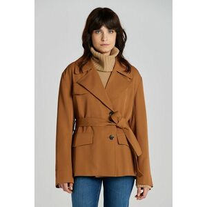 DZSEKI GANT FLUID BELTED JACKET ROASTED WALNUT kép