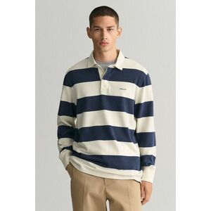 PÓLÓ GANT BLOCK STRIPE HEAVY RUGGER EVENING BLUE kép