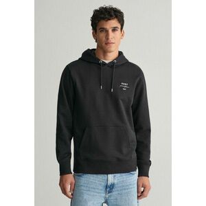 MELEGÍTŐ FELSŐ GANT LOGO SCRIPT HOODIE BLACK kép