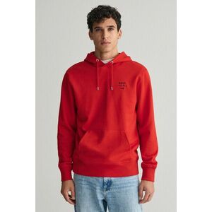 MELEGÍTŐ FELSŐ GANT LOGO SCRIPT HOODIE RUBY RED kép