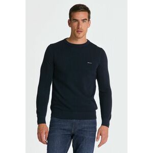 PULÓVER GANT COTTON PIQUE C-NECK EVENING BLUE kép