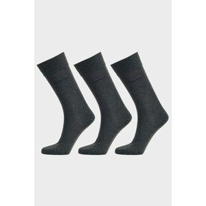 ZOKNI GANT MERCERIZED COTTON SOCKS 3-PACK CHARCOAL MELANGE kép