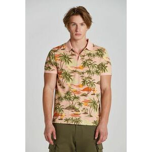 PÓLÓ GANT HAWAII PRINT SS POLO PEACHY PINK kép