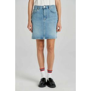 SZOKNYA GANT REG DENIM SKIRT SEMI LIGHT BLUE WORN IN kép