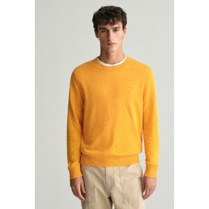 PULÓVER GANT COTTON LINEN C-NECK MEDAL YELLOW kép