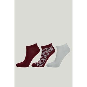 ZOKNI GANT MONOGRAM ANKLE SOCKS 3-PACK PLUMPED RED kép