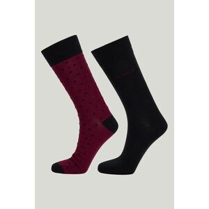 ZOKNI GANT DOT AND SOLID SOCKS 2-PACK RICH WINE kép