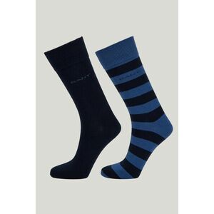 ZOKNI GANT BARSTRIPE AND SOLID SOCKS 2-PACK VINTAGE BLUE kép