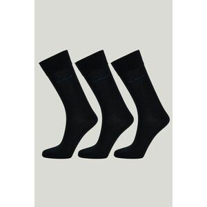 ZOKNI GANT MERCERIZED COTTON SOCKS 3-PACK BLACK kép