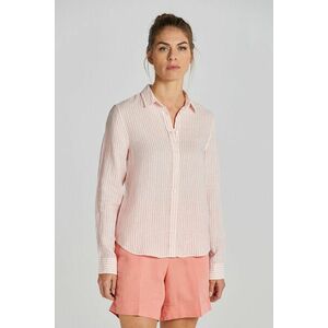 ING GANT REG LINEN STRIPE SHIRT PEACHY PINK kép