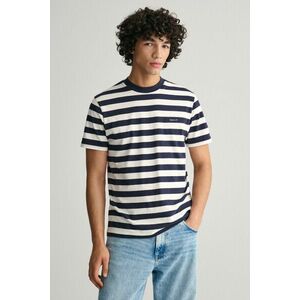 PÓLÓ GANT STRIPE SS T-SHIRT EVENING BLUE kép