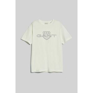 PÓLÓ GANT LOGO SS T-SHIRT EGGSHELL kép