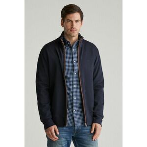 MELEGÍTŐ FELSŐ GANT SACKER RIB FULL ZIP CARDIGAN EVENING BLUE kép