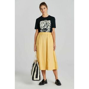 SZOKNYA GANT LIGHTWEIGHT CHINO SKIRT DUSTY YELLOW kép