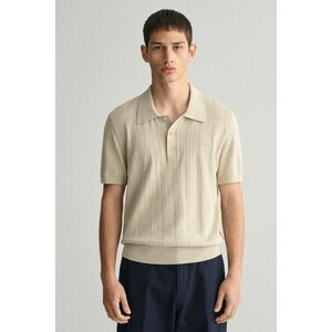 PULÓVER GANT POINTELLE TEXTURED SS POLO SILKY BEIGE kép