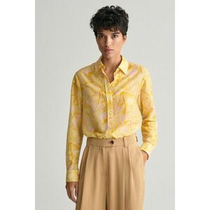 ING GANT REG MAGNOLIA PRINT COT SILK SHIRT DUSTY YELLOW kép