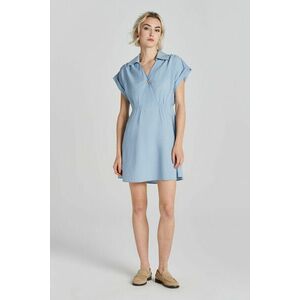 RUHA GANT REL POPOVER SS DRESS DOVE BLUE kép