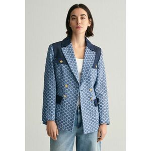 ZAKÓ GANT SLIM MONOGRAM JACQUARD BLAZER SALTY SEA kép